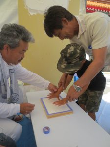 漆喰　漆喰手形　自然素材　イベント