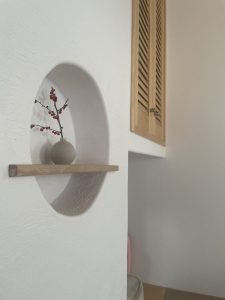 丸ニッチ しっくい 造作 和モダン